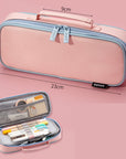 Functional Stationery Box Korean Simple Creative Middle School Girl Canvas Large Capacity Pencil Case Pencil Case - learnconnecthub