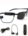 Stylish Stereo Bluetooth Glasses with Built-in Speakers, Wireless Connectivity, Hands-Free Calling, and UV Protection for Outdoor Activities - learnconnecthub