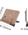 Adjustable Multi-Functional Reading Stand – Ergonomic Book and Tablet Holder, Foldable, Portable Support for Study, Bed, and Travel - learnconnecthub